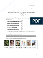 Evaluare Initiala Limba Romana Clasa A II