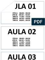 Distribucion de Aulas