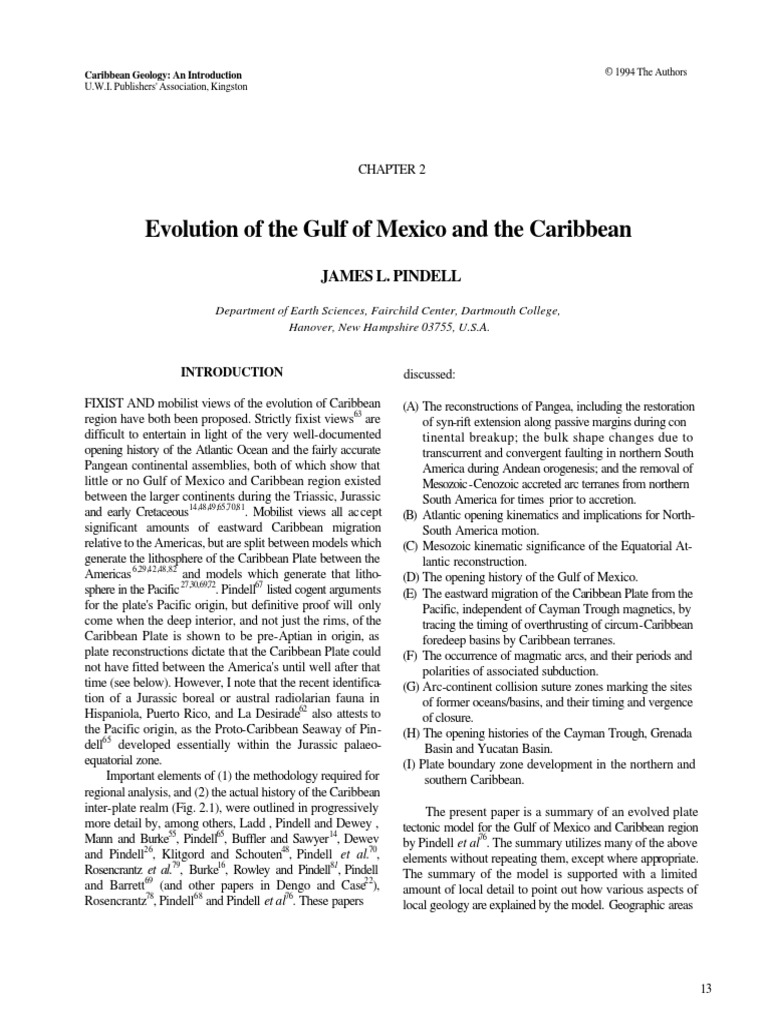 1994 - Pindell - Evolution of The Gulf of Mexico and The Caribbean ...