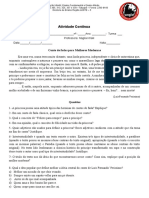 Educação Infantil, Ensino Fundamental e Médio: atividade sobre conto de fadas moderno