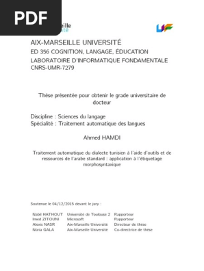 Hamdi 5804b516eeea7 Th Pdf Arabe Dialecte