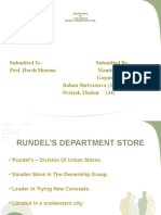 Presentation ON Case Analysis Rundel'S Department Store