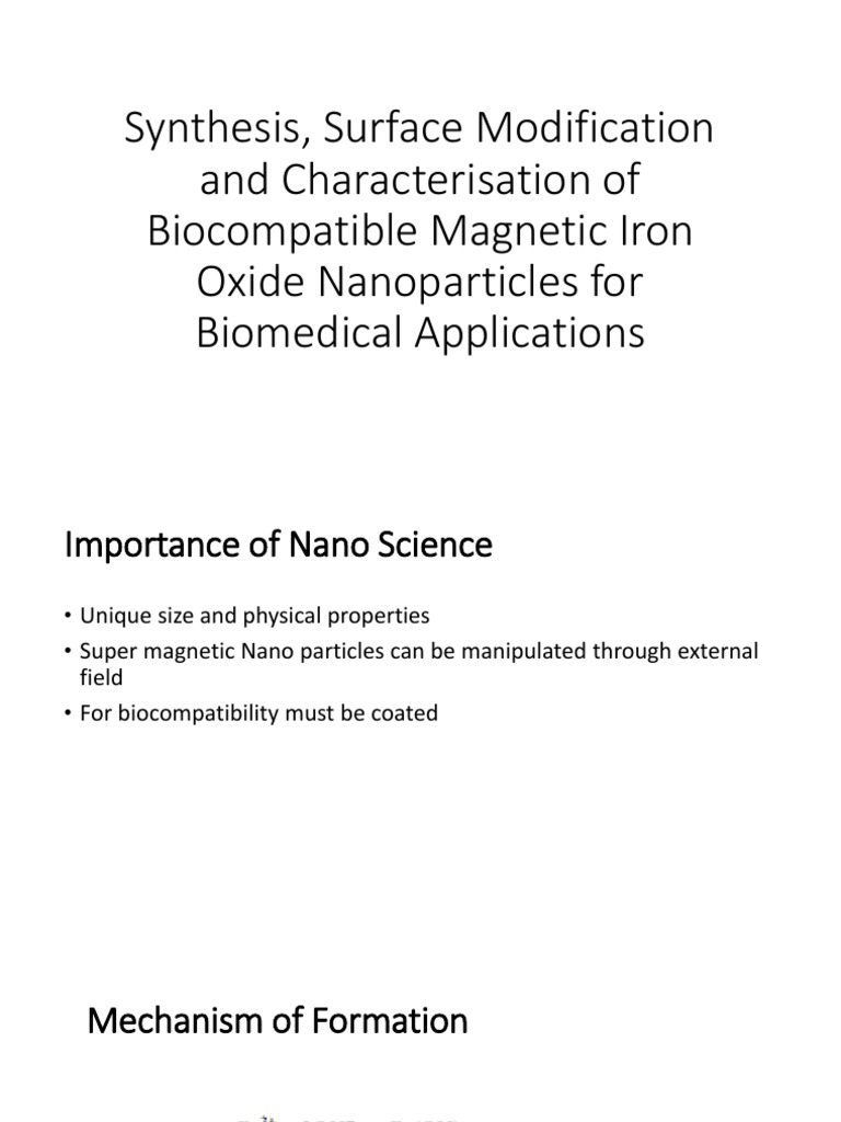 Biocompatible Magnetic Iron Oxide Nanoparticles | PDF | Technology ...