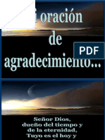 Oracion de Agradecimiento