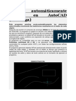 Acotar Automáticamente Objetos en AutoCAD