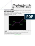 Acotar Coordenadas de Puntos en AutoCAD (Lisp Descarga)