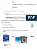 Informe de Presion Hidrostatica