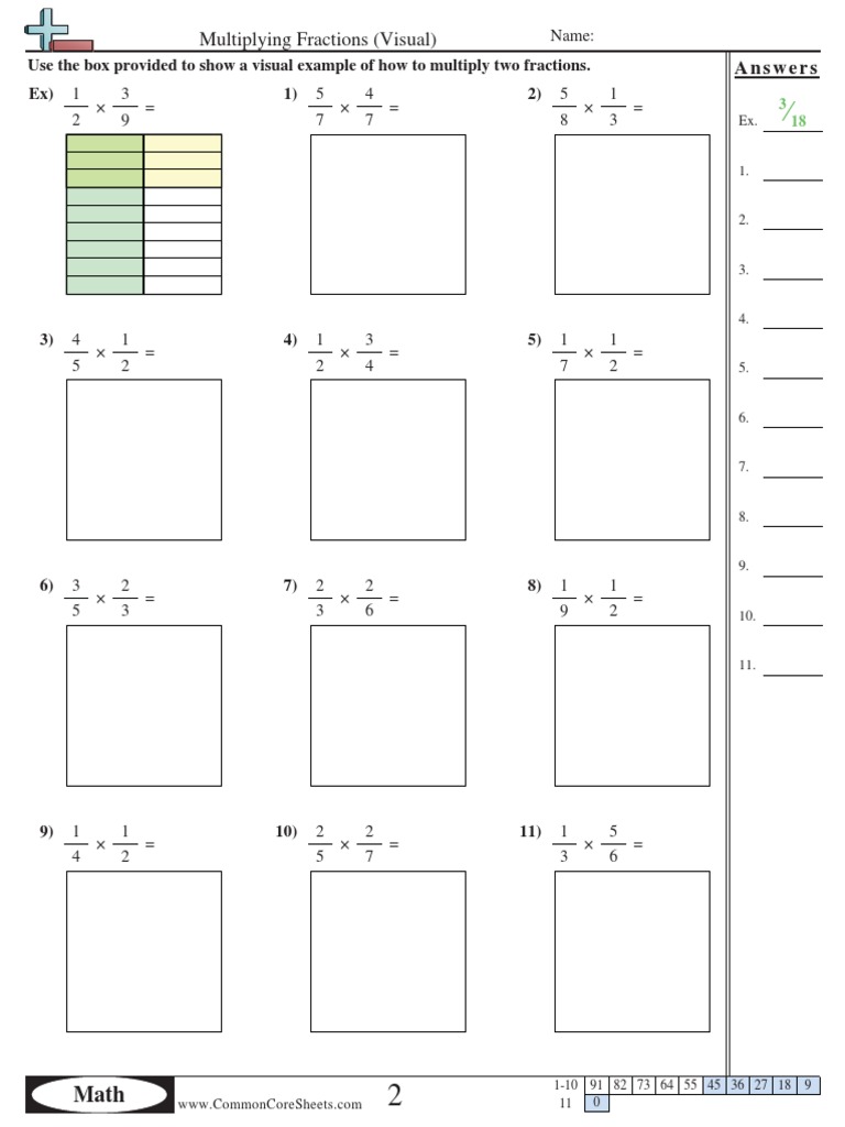 Fractions Multiplying Pictures 11  Fraction (Mathematics For Multiplying Fractions Using Models Worksheet