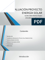 Evaluación Proyecto Energía Solar