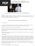 Quais as Diferenças Entre a Ortodoxia e o Catolicismo Romano