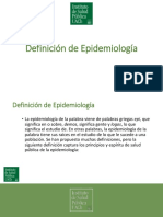 01 Definicion de Epidemiología