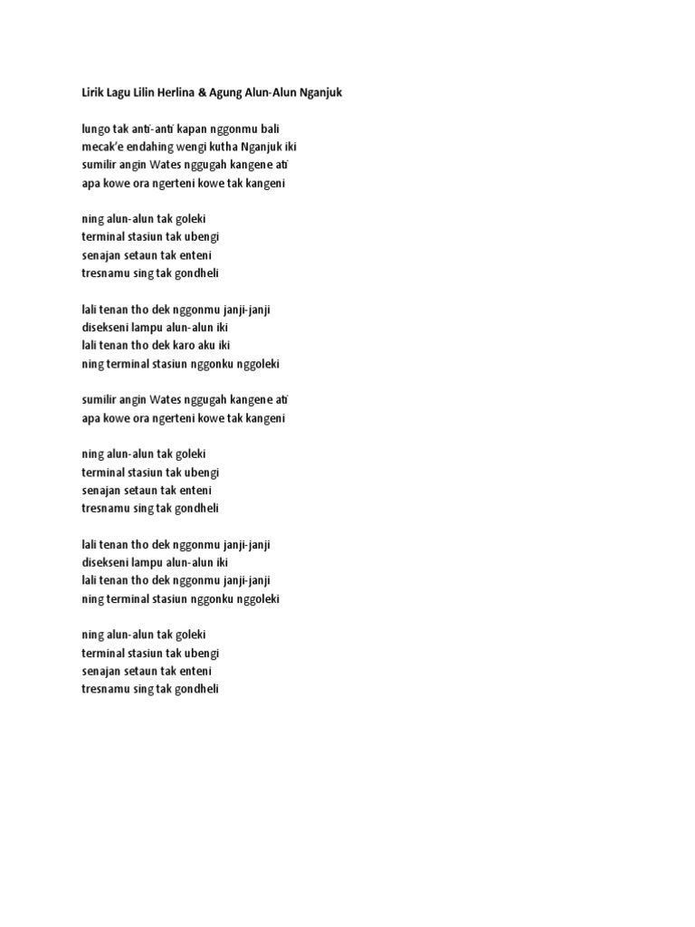 Alun Alun Nganjuk Docx