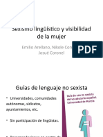 Sexismo Lingüístico y Visibilidad de La Mujer