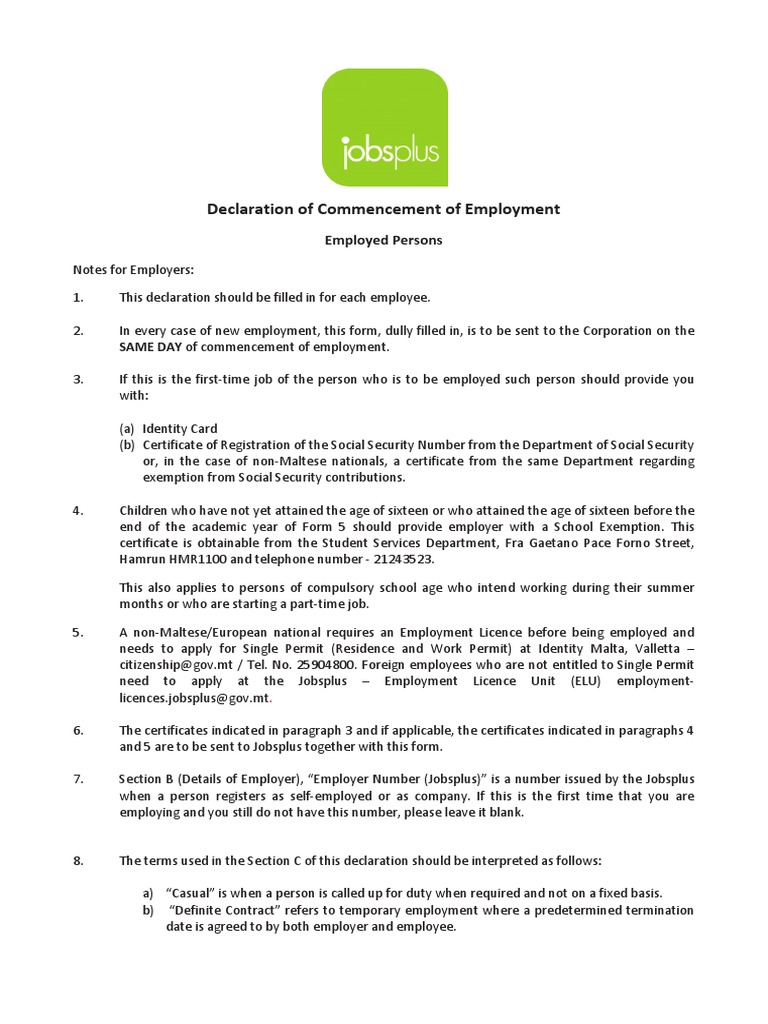 Engagement Form Employee English Versionn PDF Personally