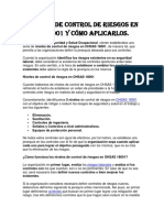 5 Niveles de Control de Riesgos en OHSAS 18001 y Cómo Aplicarlos