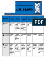 Paw Proud Expecations Chart 16-17