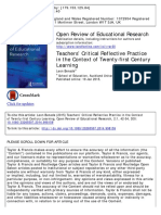 BENADE - Teachers Critical Reflective Practice in the Context of Twenty-first Century Learning