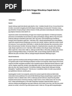 Download Asal Usul Sepak bola hingga Masuknya Sepak bola ke Indonesiadocx by Lhizna SN358024686 doc pdf