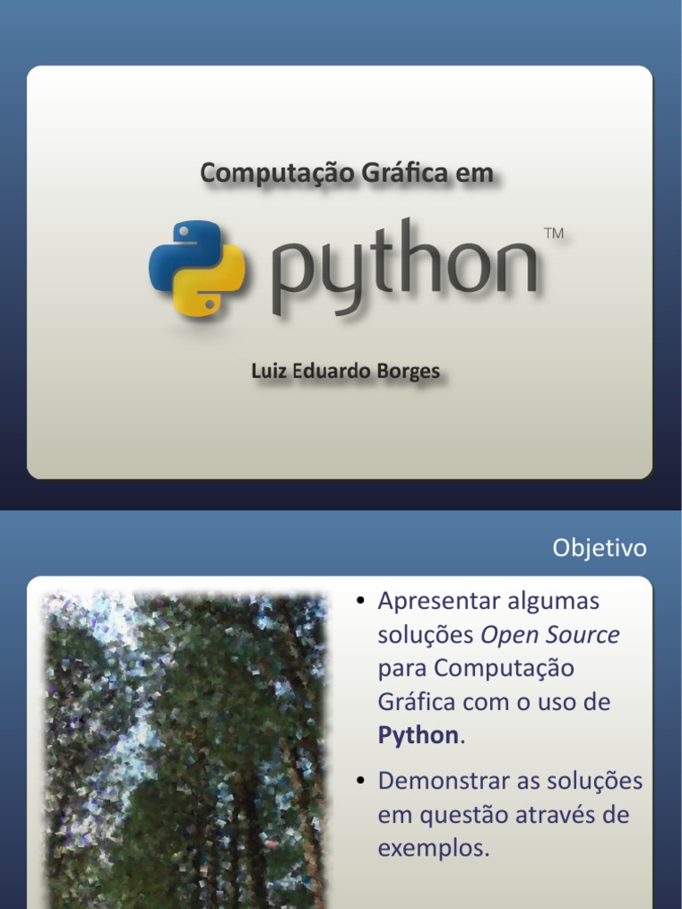 Computação Gráfica em Python PDF | PDF | Python (linguagem de ...