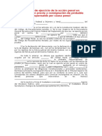 Acuerdo de Ejercicio de La Acción Penal en Averiguación Previa y Consignación de Probable Responsable Por Causa Penal