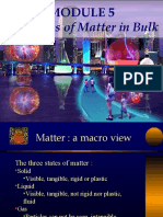 Properties of Matter in Bulk