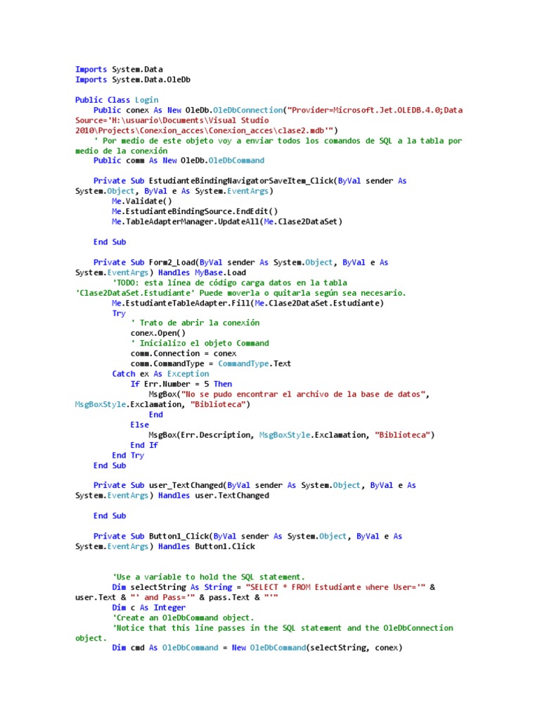 CODIGO | PDF | Data Management Software | Areas Of Computer Science