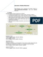 Laboratorio 2 Modelo Relacional PDF