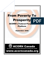 ACORN Canada: Federal Peoples Platform