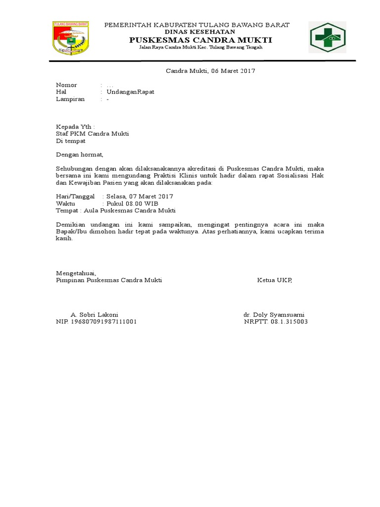 8800 Koleksi Contoh Undangan Rapat Sosialisasi Terbaru
