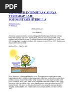 Download Pengaruh Intensitas Cahaya Terhadap Laju Fotosintesis by asiyah SN358045488 doc pdf