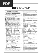 IBPS PO Practice (Old)