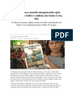 Mulher Busca Marido Desaparecido Após Guerra Entre Tráfico e Milícia Em Santa Cruz