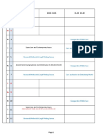 LL.M Time Table