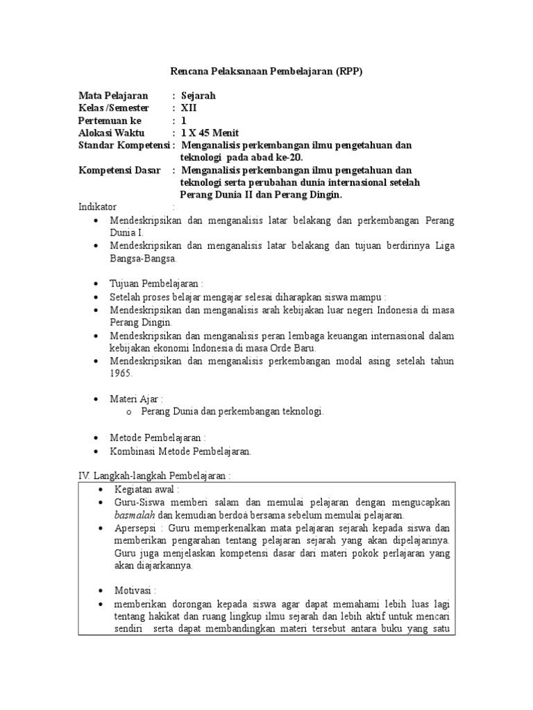 Rpp Sejarah Kelas Xii Semester 1mntabbbbbbbbbbbbbbbbbbbbbbbbbbbbbbb