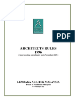 Architects Rules 1996