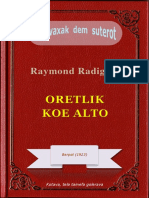 Oretlik koe Alto, ke Raymond Radiguet