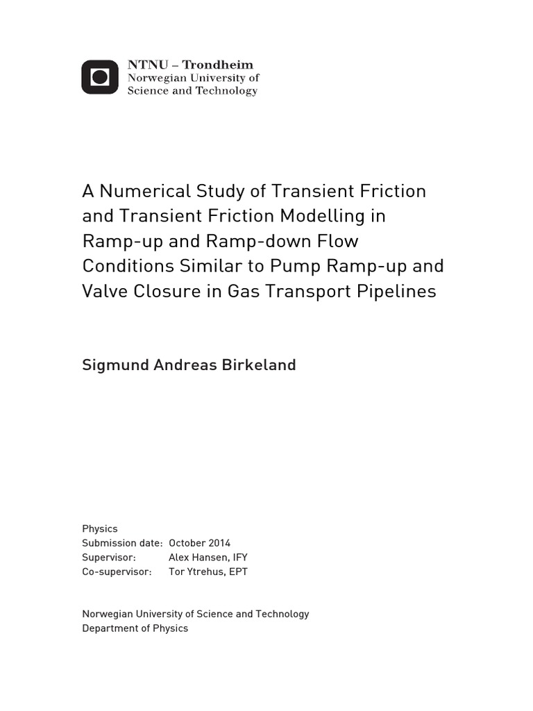 A Numerical Study of Transient Friction and Transient Friction ...