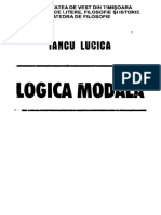 Iancu Lucica - Logica Modala PDF