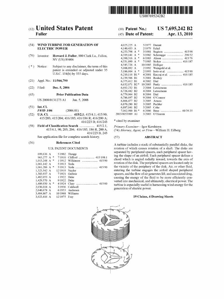 Us 7695242 | PDF