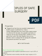 Principles of Safe Surgery