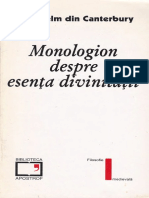 Anselm - Monologion (Apostrof) PDF