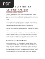 Violência Doméstica Na Sociedade