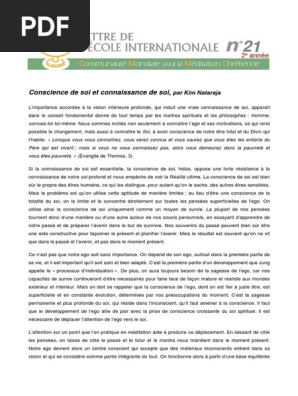 La confiance en soi les cahiers theosophiques