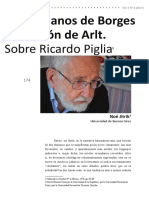Noe Jitrik en Las Manos de Borges El Corazón de Arlt Artículo Sobre Piglia Reeditado en Revista Landa