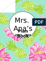 Mrs. Ana's: Plan Book