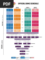 Official Game Schedule: Group A Group B Group C Group D