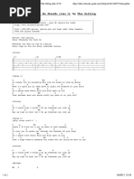 Wherever You Will Go Chords (Ver 3) by the Calling Tabs @ Ultimate Guitar Archive