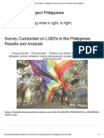 Survey Conducted on LGBTs in the Philippines_ Results and Analysis _ the Rainbow Project Philippines