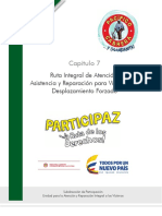 Reparaciones - Cap7 Ruta Integral de Atención, Asistencia y Reparación para Víctimas de Desplazamiento Forzado