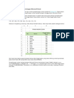 Menghitung Varian Sampel Dengan Microsoft Excel